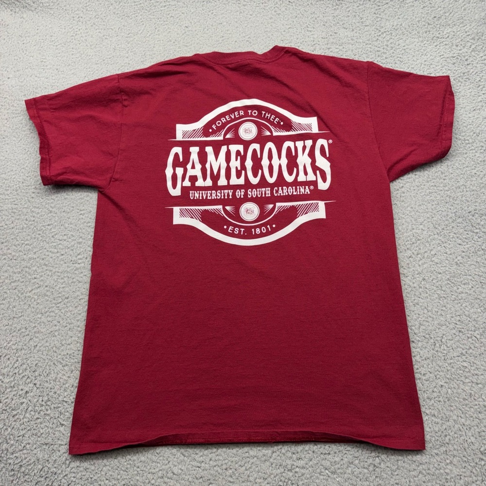 Hanes South Carolina Gamecocks Sz. Medium Maroon Graphic T-Shirt Forever To Thee